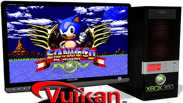 XENIA Xbox 360 Emulator - Sonic CD (2011). Ingame. Vulkan api. Test #2