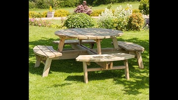 Rose Round Picnic Table by Zest Outdoor Living