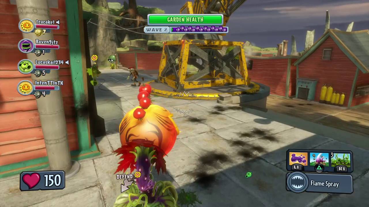 Plants vs Zombies Garden Warfare garden ops - YouTube