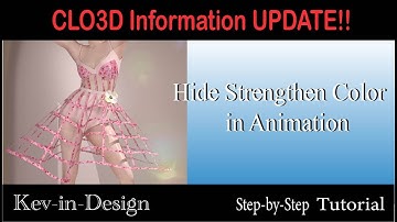 clo3d information update ( hide strengthen color in animation)