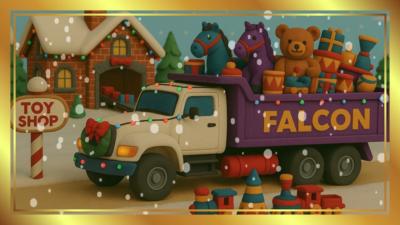 Falcon Christmas TV Art