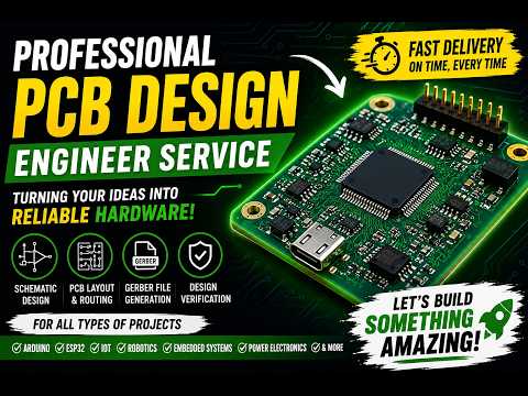 PCB Creation Service for Beginners - Start to finish tutorial in 2 minutes contact us