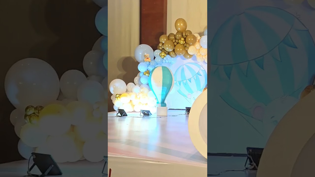 hot air balloon theme party | birthday decoration ideas