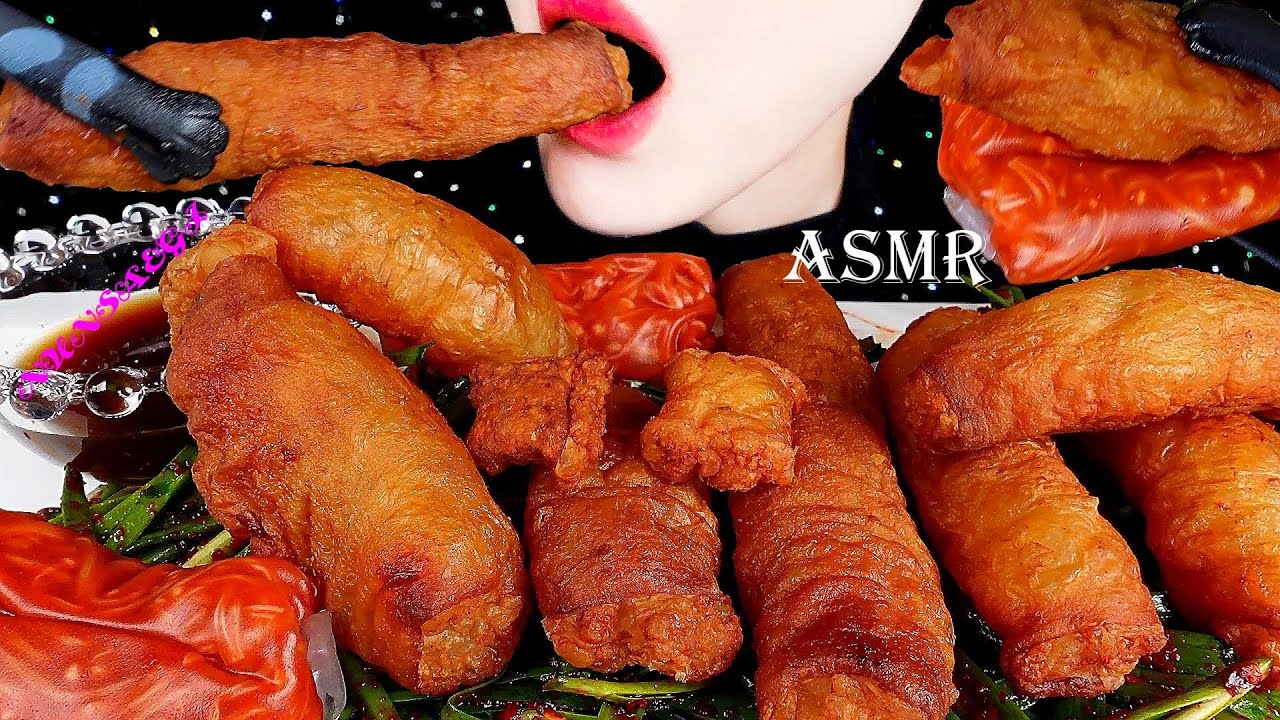 ASMR * 빠삭한 대창튀김 * 대창 빠짝구이파 모여라! 바삭촉촉 통대창 구워서 먹방 BEEF LARGE INTESTINES EATING SOUNDS MUKBANG