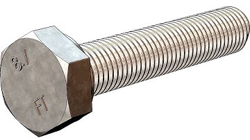 fast277 3D drawing -SolidWorks video : M8 full thread bolt