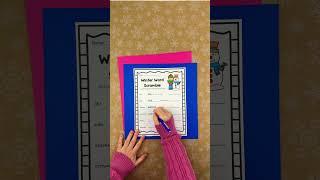 Winter word scramble puzzle coloring pages for kids #kidslearning #winter #puzzles