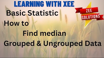 MTH001 Elementary Mathematics lecture 24 how to find median with