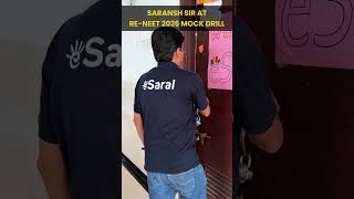 Saransh Sir Raid at NEET 2026 Mock Drill 🔥 Shocking Reaction 😱 #esaral #shorts #neet #neet2026 #yt