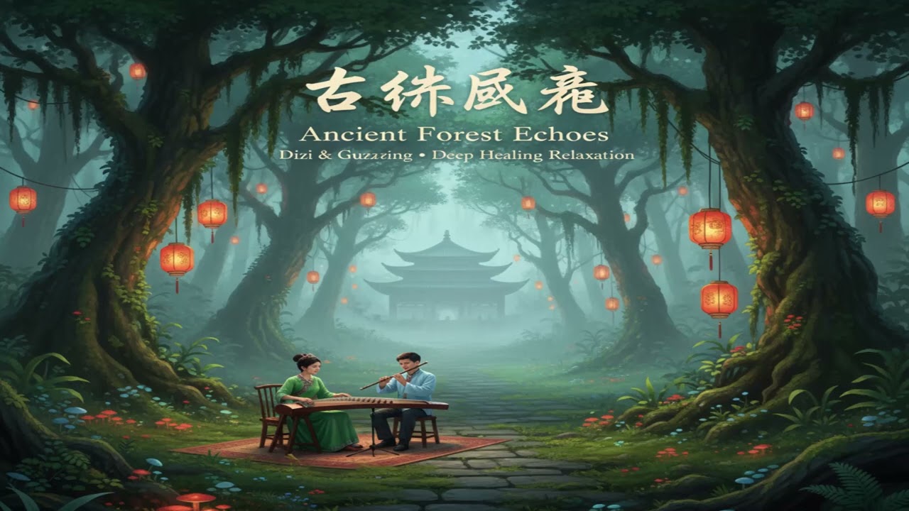 Ancient Forest Echoes 古林回声  Dizi & Guzheng Deep Healing Relaxation