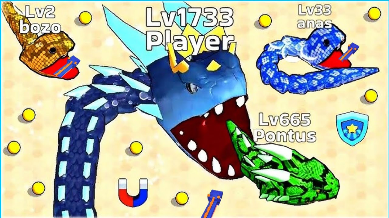 🐍snake clash final boss | snake clash unlimited killed | snake game ...