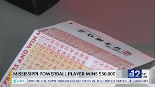 Mississippi Powerball player wins $50,000