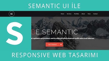 SEMANTIC UI: Responsive Web Tasarımı - Ders 7: Form, Field, Content, Description