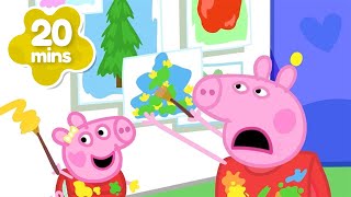 baby evie ruins peppa s painting brand new peppa pig tales