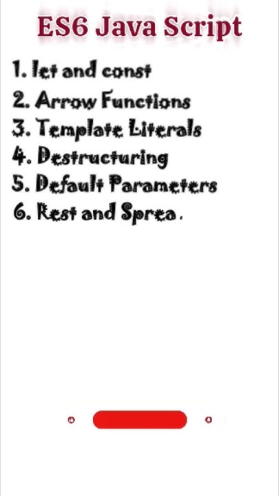 es6 javascript features - YouTube