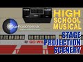 High school musical stage projections
