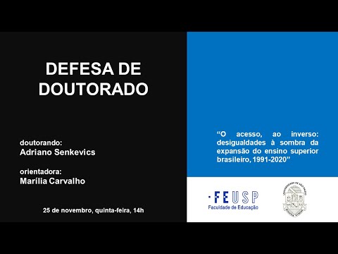 Defesa de Doutorado - Adriano Senkevics (USP)