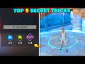 TOP 5 SECRET TRICKS IN FREE FIRE | أفضل 5 خدع وحيل فري فاير !