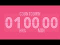 1 Hour Countdown Timer - to Study, Relax and reading