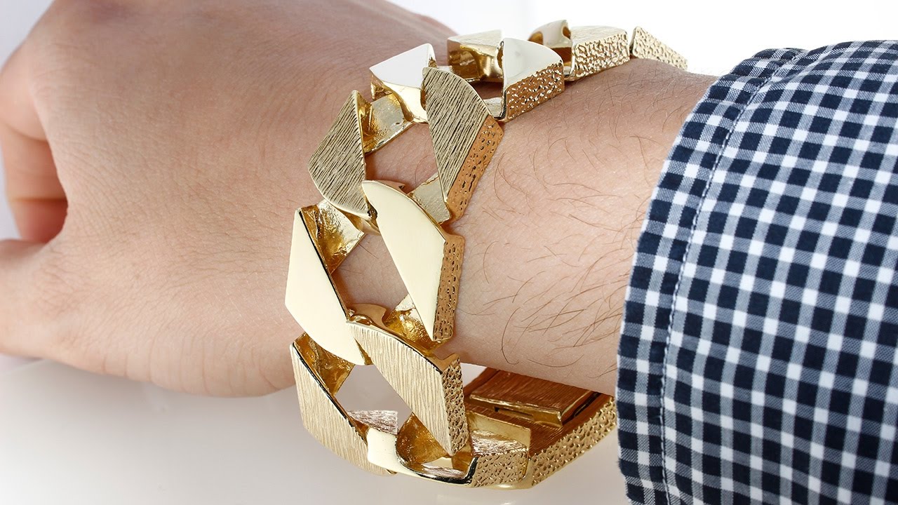 9ct 14ct 18ct Gold Bracelet 143.1g 9" Hatton Jewellers London YouTube