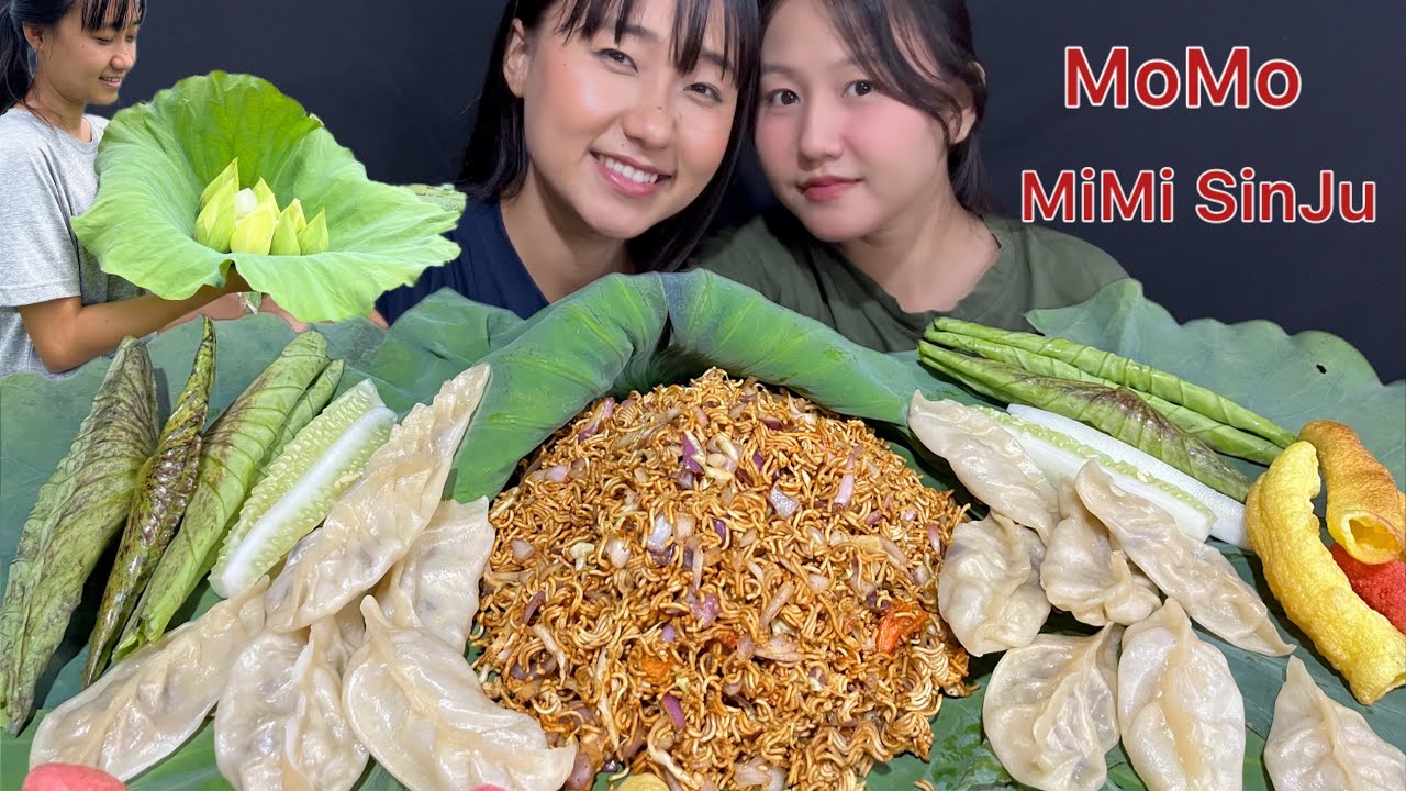 🌶️Spicy MiMi Sinju + Veg MoMo 🥟|| Northeast Indian Mukbang