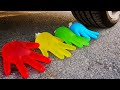 Crushing Crunchy & Soft Things by Car! Experiment Car vs Cola Toy Surprise Eggs & Slime