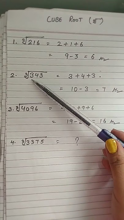 #cube root # 8 class # math tricks # - YouTube image.