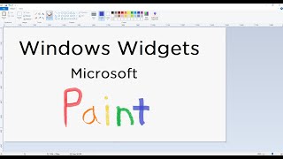 Windows Widgets - Microsoft Paint | Technology Education screenshot 5