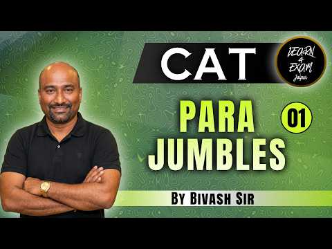 99%iler VA Strategy 🔥 Para Jumbles Class - 1 for CAT | Bivash Sir