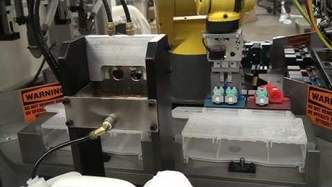 4-Station Rotary Assembly System with Leak Tester & Fanuc Robot