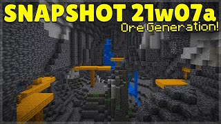 MINECRAFT 1.17 GRIMSTONE BIOME? | SNAPSHOT 21W07A (New Ore Generation)