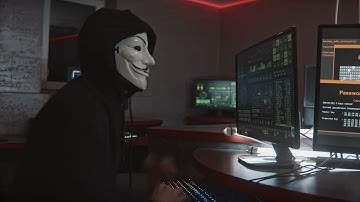 Free computer hacker  anonymous stock footage