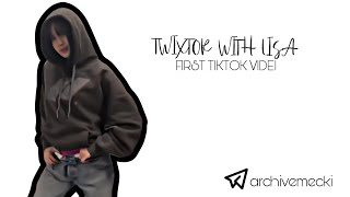 twixtor with lisa - first tiktok video | by roseanne twixtor