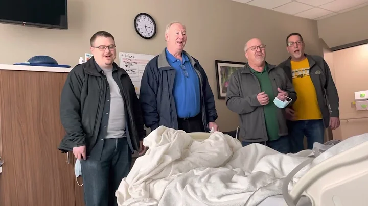GPH Impromptu Quartet singing to Mark in the hospi...