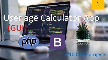 Age in days calculator in PHP Complete with Bootstrap 4 ||PHP projects for beginners.