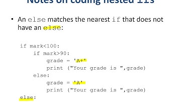Multiway Selection Control Structure and Summaries