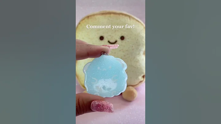 Cute kawaii resin shaker keychains