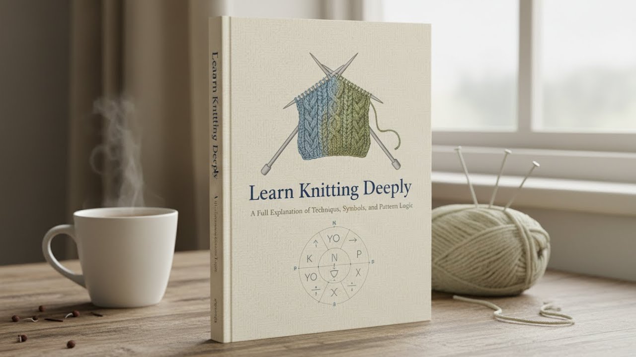 Углубленное изучение вязания: подробное объяснение техник, символов и логики узоров.