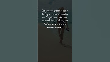 Simplify Your Life: The Path to True Wealth and Contentment #shorts