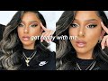 GET READY WITH ME! - hair, makeup &amp; outfit (casual insta glam)