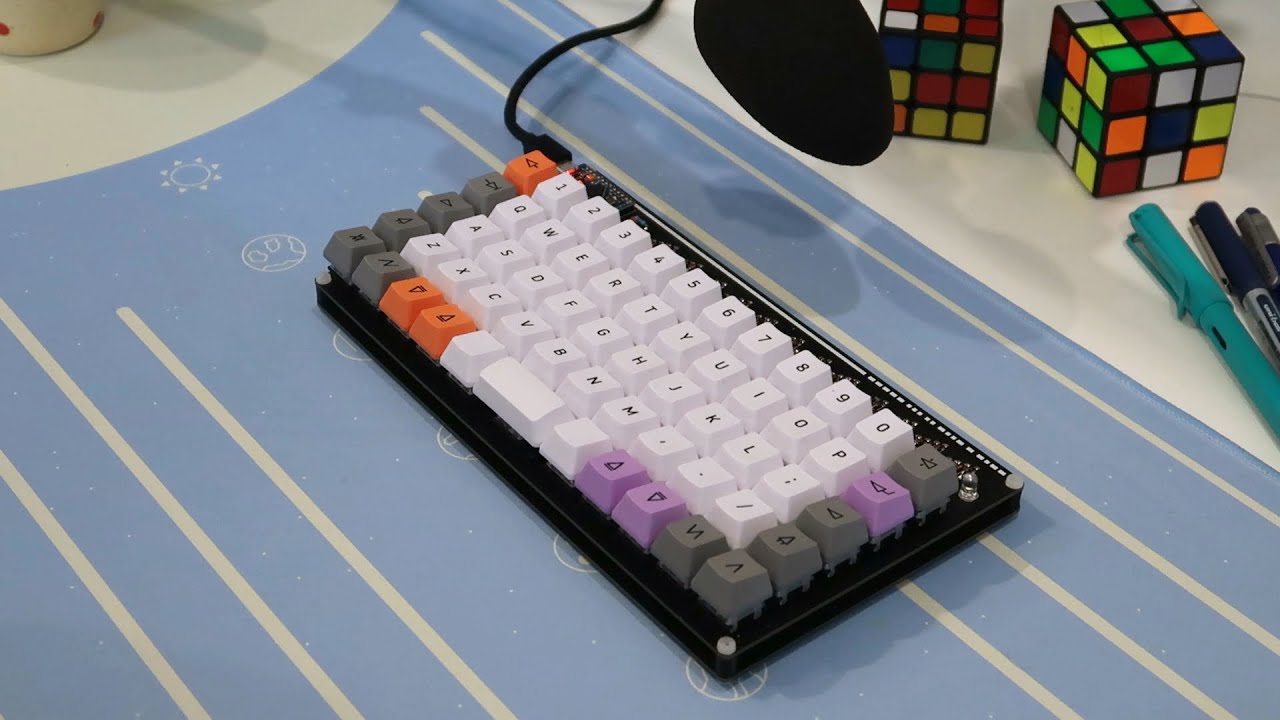0-Sixty (DIY 60% ortho) soundtest | Gateron Yellows