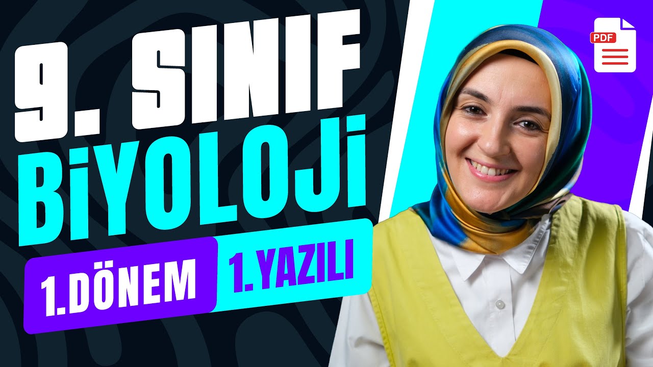 9.Sınıf Biyoloji 1.Dönem 1.Yazılı | Maarif Modeli