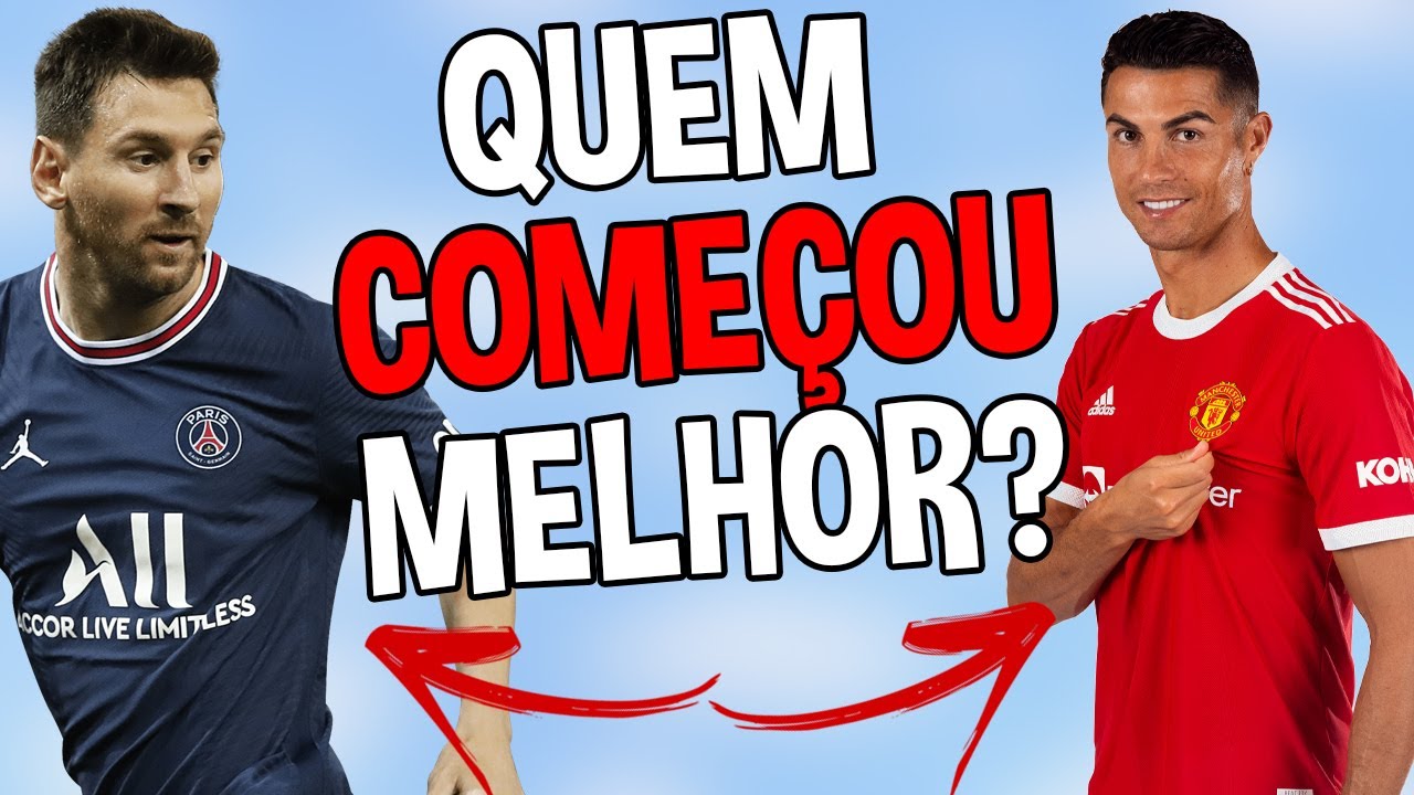QUEM COMEÇOU MELHOR? MESSI no PSG OU CR7 no UNITED??