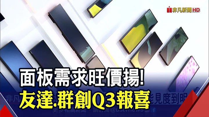 面板需求爆发！友达.群创Q3报喜"亏转盈" 彭双浪:订单能见度到明年｜非凡财经新闻｜20201029 - 天天要闻