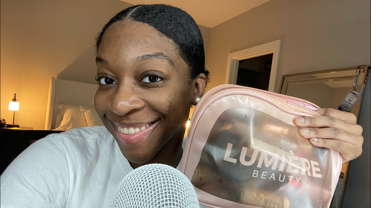 ASMR What’s In My Makeup Bag 💄| Soft-Whispering & Tapping - YouTube