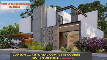 LUMION TUTORIAL COMPLETE COURSE // JUST IN 25 MINUTES// HINDI/ URDU