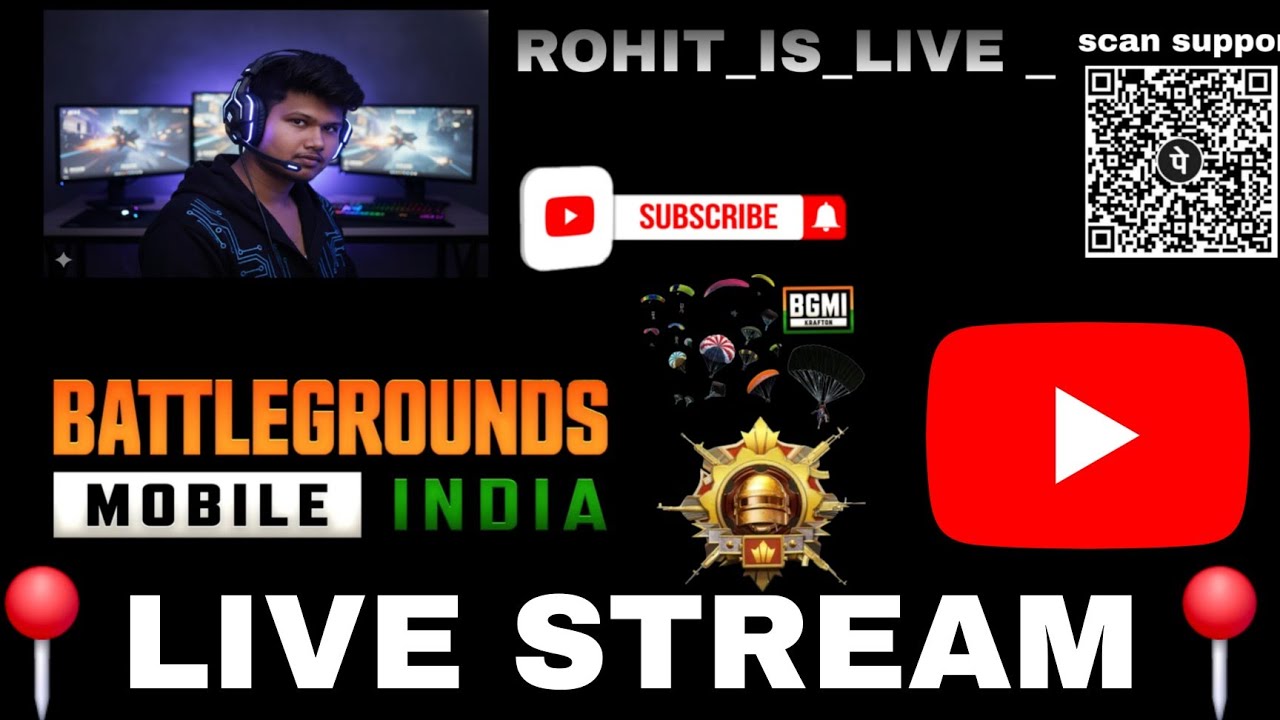 bgmi live stream room random fight 🎮