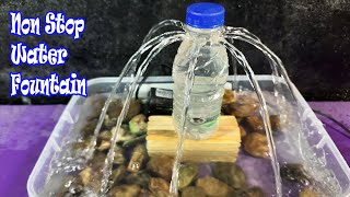 DIY- How to make Plastic Bottle Water Fountain at Home // Fountain Craft Idea