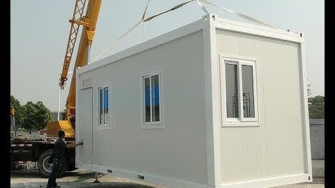 container house installation video