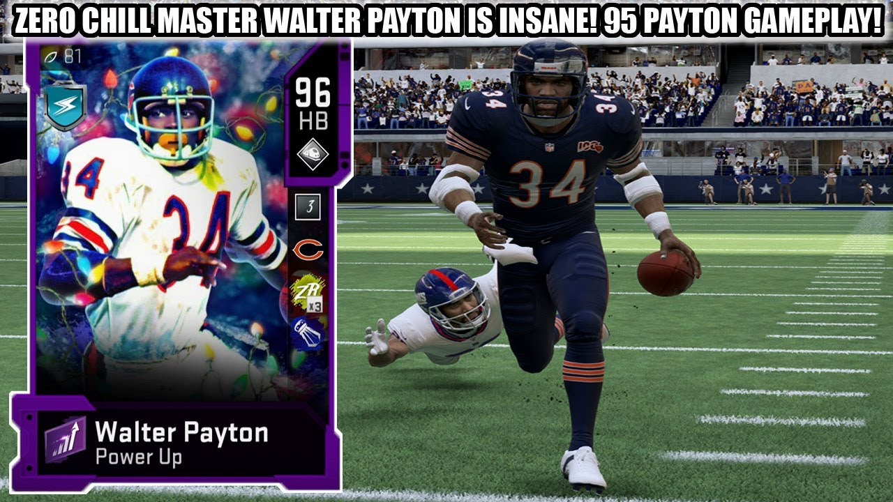 ZERO CHILL MASTER WALTER PAYTON IS INSANE! 95 WALTER
