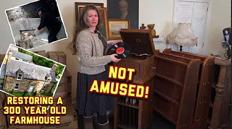 New: A new farmhouse library? Art Deco armchair upholstery & water testing!  #dailyvlog #restoration